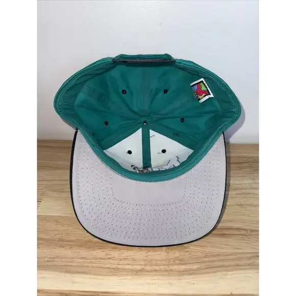 Vtg 90s Disney Mickey Unlimited Hat Embroidered Colorblock Snapback Trucker Cap - Picture 7 of 9